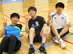 身体を動かして爽やかな表情