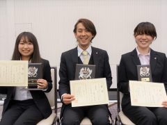 創作テクニカル部門受賞の3人組!